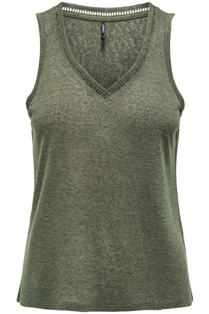 ONLPENNY S/L V-NECK TOP JRS 15320076 IVY GREEN